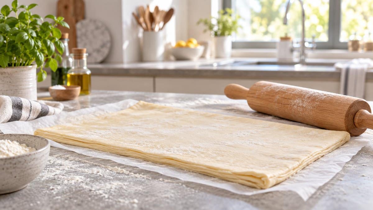 Photo culinaire illustrant : Pâte feuilletée périmée : peut-on encore la manger sans risque ?