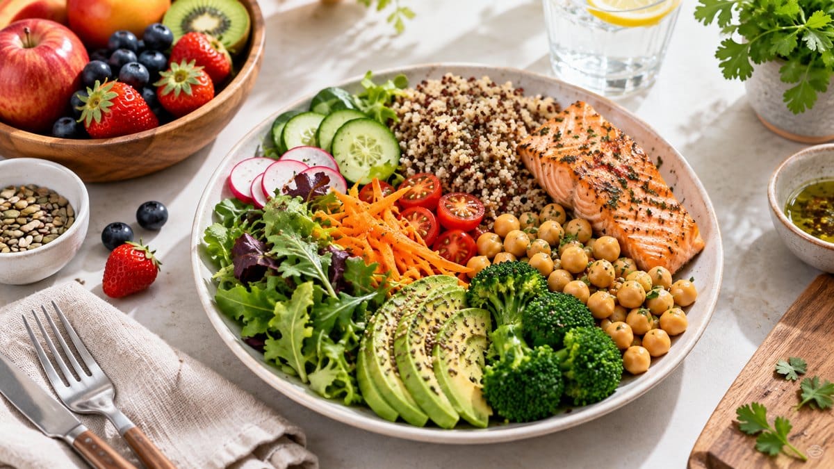 Photo culinaire illustrant : Rééquilibrage alimentaire : les bases pour mieux manger au quotidien