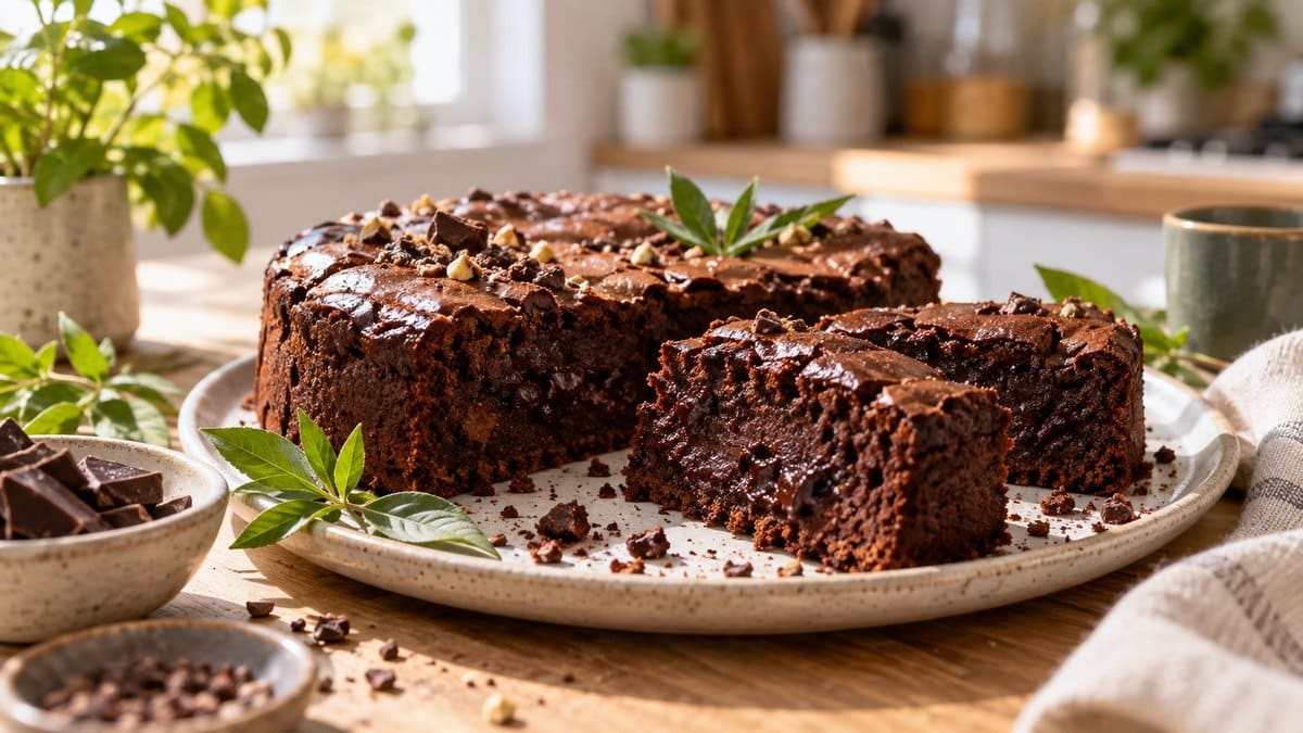 Photo culinaire illustrant : Space cake au CBD : la recette maison, moelleuse et 100 % légale