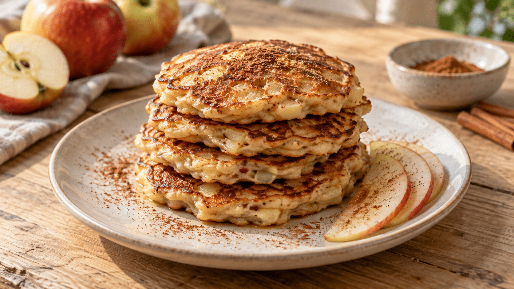 Une pomme râpée dans la pâte : ces pancakes moelleux sont prêts en 25 minutes