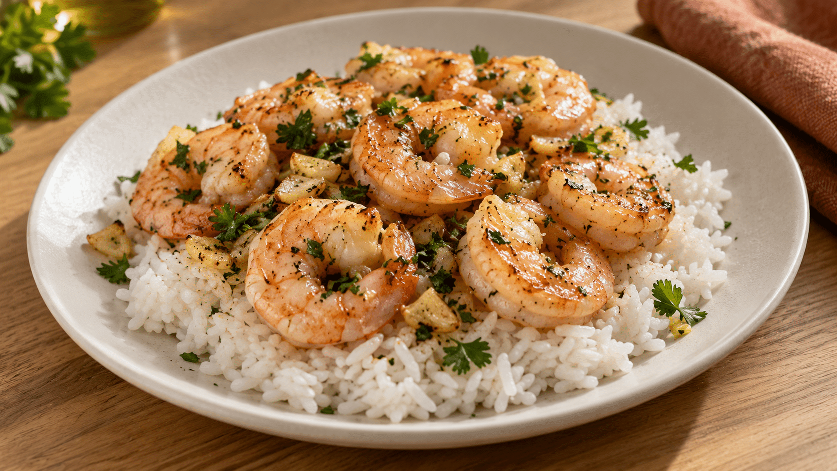 L’ail doit juste blondir : ces crevettes au persil sont prêtes en 20 minutes