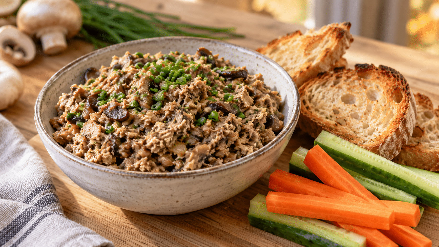 Les champignons changent de texture à la poêle : ces rillettes végétariennes sont prêtes en 20 minutes