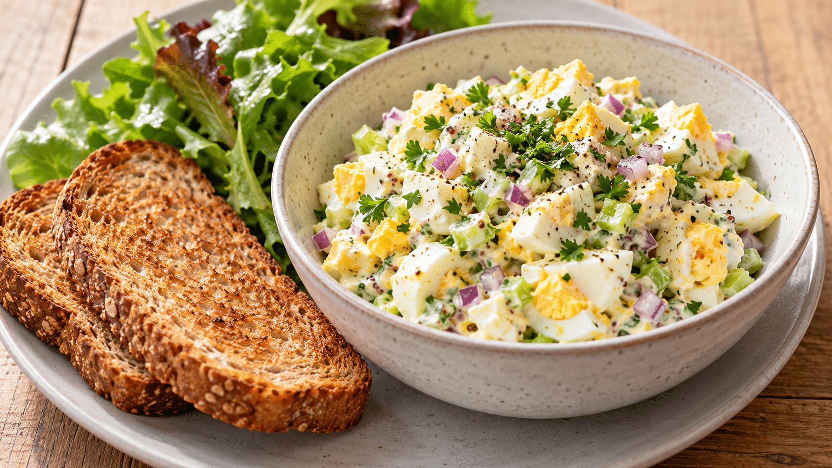 La mayonnaise reste au frigo : cette salade d’œufs garde une sauce bien crémeuse