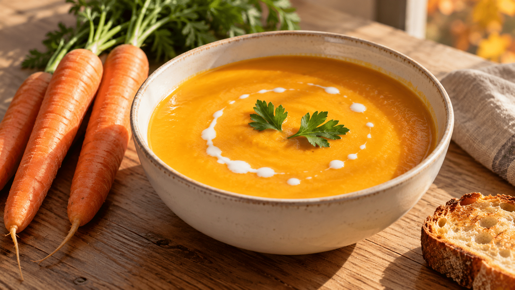 Quatre ingrédients suffisent : ce velouté carottes-coco est prêt en 25 minutes
